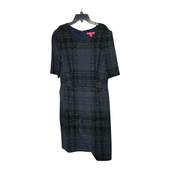 Betsey Johnson Black, grey and Blue Midi Dress - Picture 3 of 7